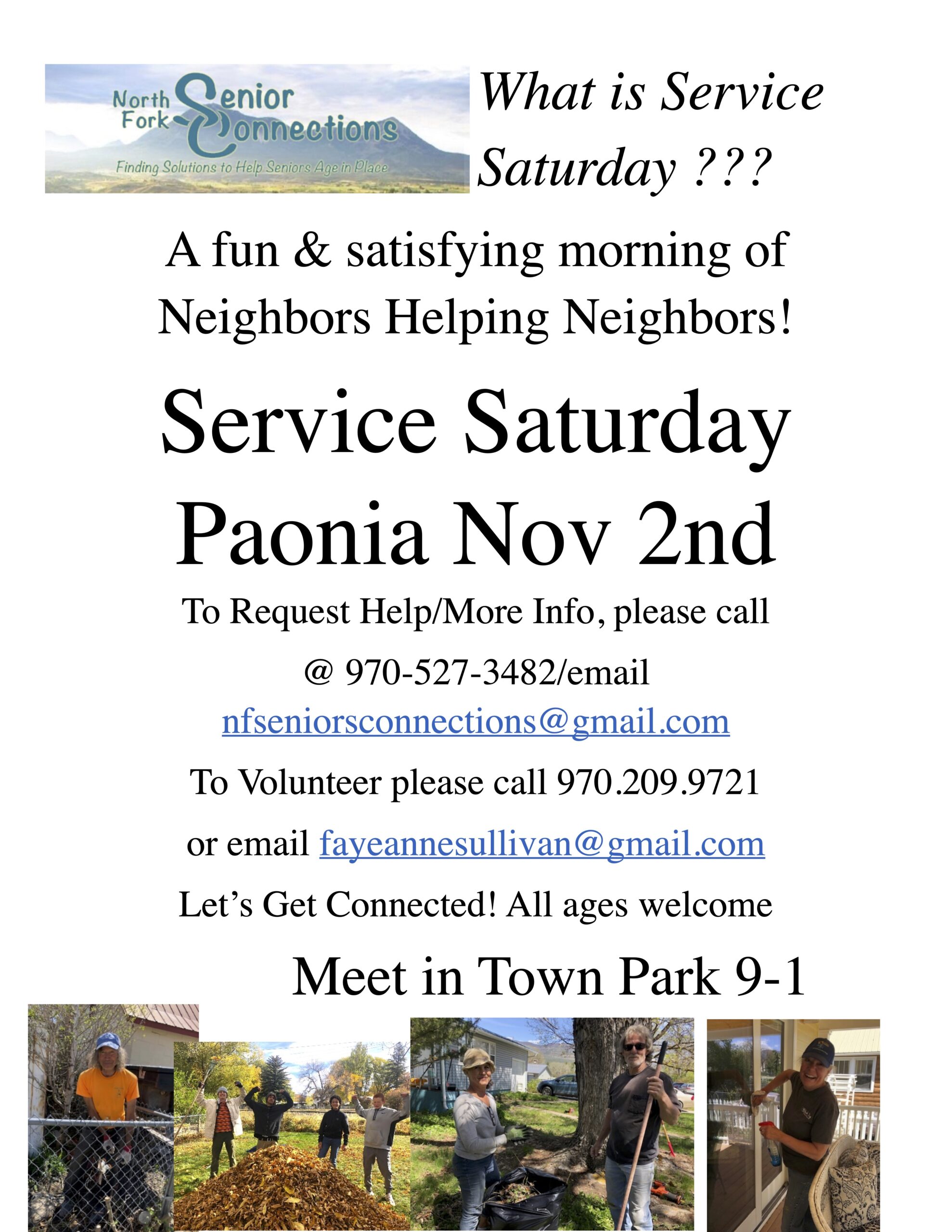 Paonia Service Saturday